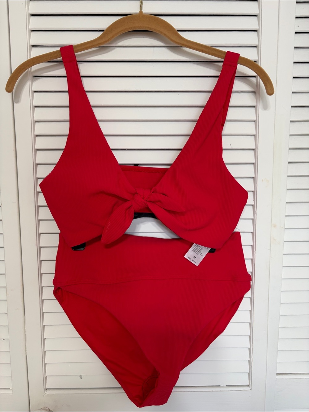 Women’s Red Tie Two Piece Swimsuit